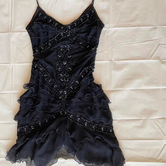🛑SOLD🛑Just Cavalli dark fairy grunge elegant bead dress - Picture 6 of 7